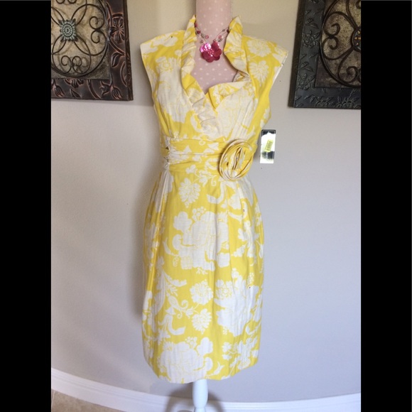 Jessica Howard Dresses & Skirts - ❌❌❌RESERVED Jessica Howard Yellow and White Dress